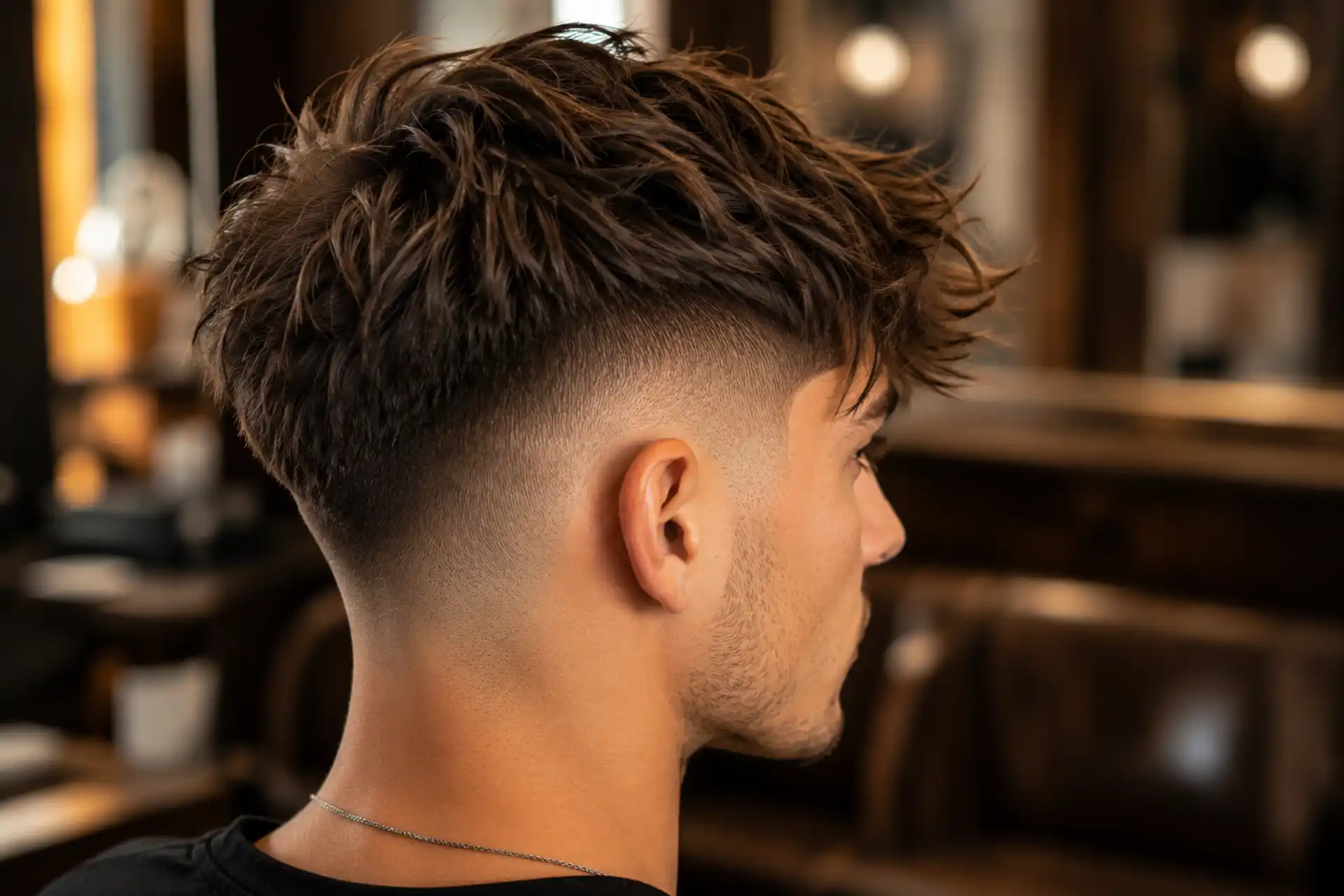 Undercut texturée au Salon Mickael Roman